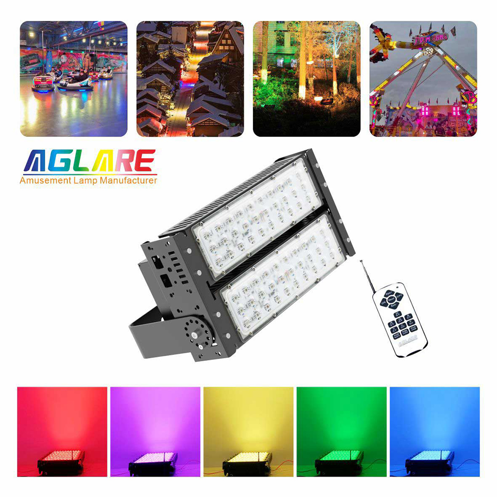 100w outdoor LED Projector RGB remote LED flood lights